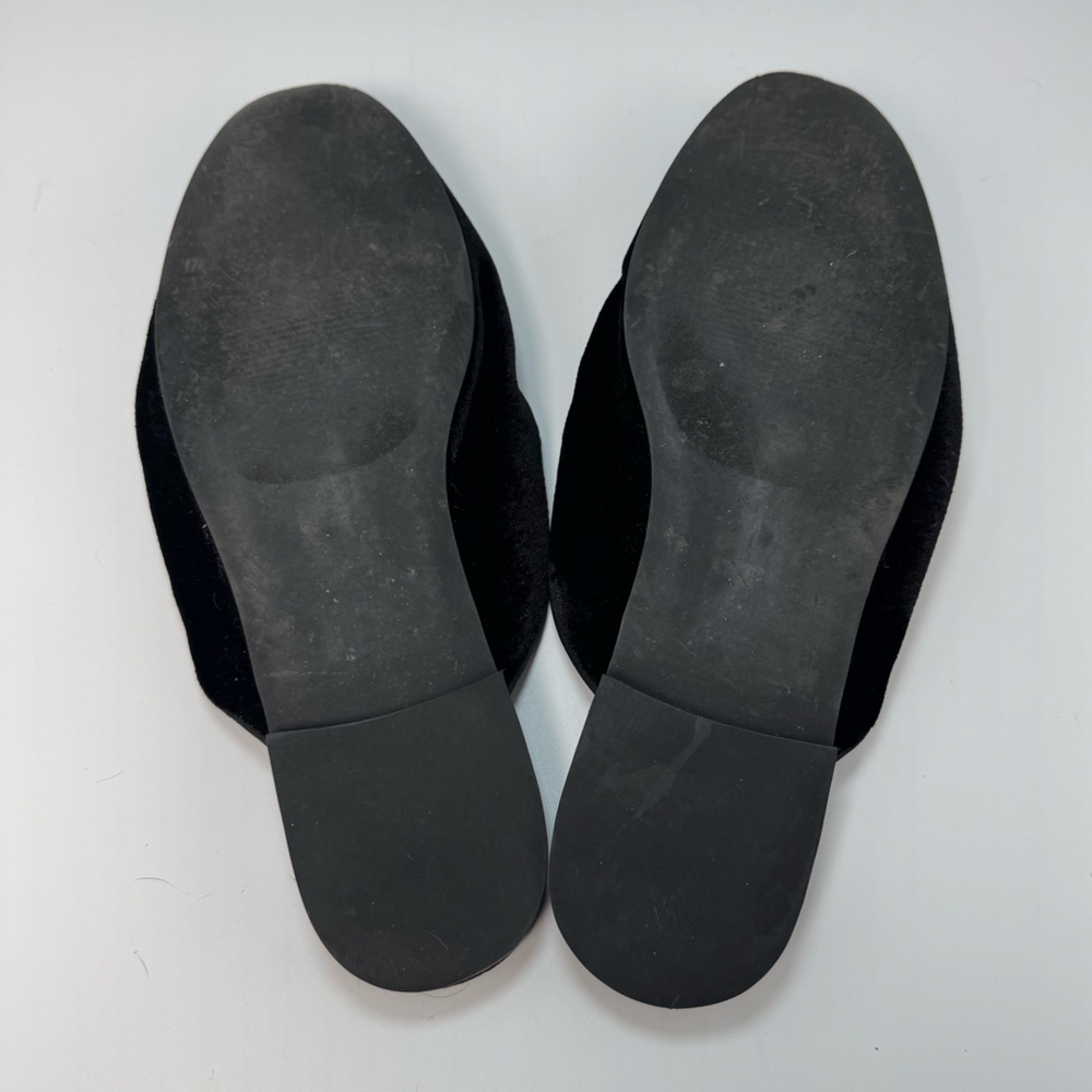Steve Madden Velvet Beetle Embellished Mule Loafers Black Size 9 - Picture 5 of 5